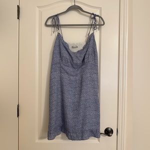 Abercrombie and Fitch Blue Short sweetheart neckline dress